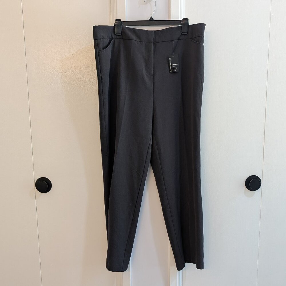 Avenue Cool Hand Charcoal Trousers Size 20 Average Length NWT
